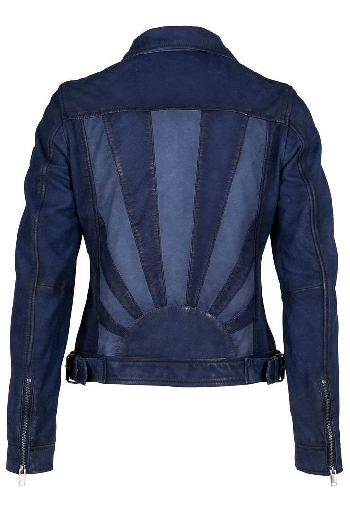 Sunny RF Leather Jacket - Blue