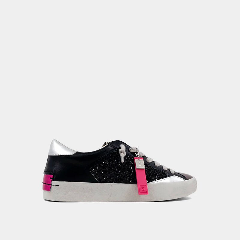 Ruby Sneaker - Black Glitter