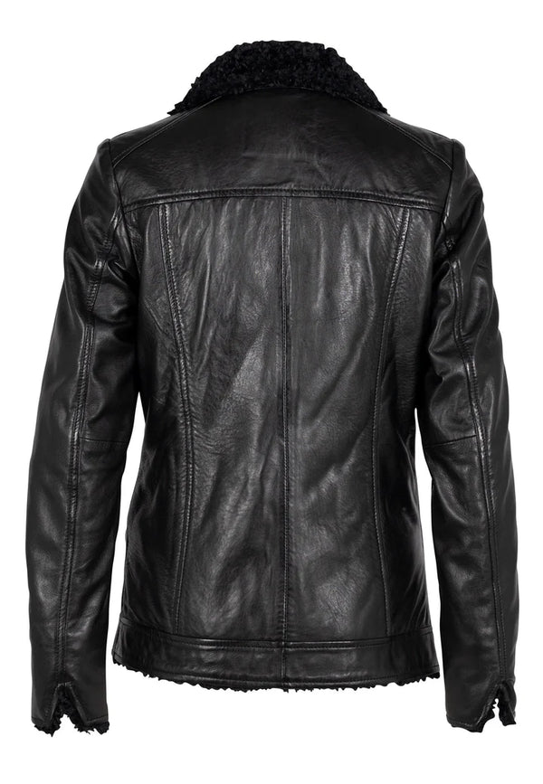 Deba CF Leather Jacket - Black