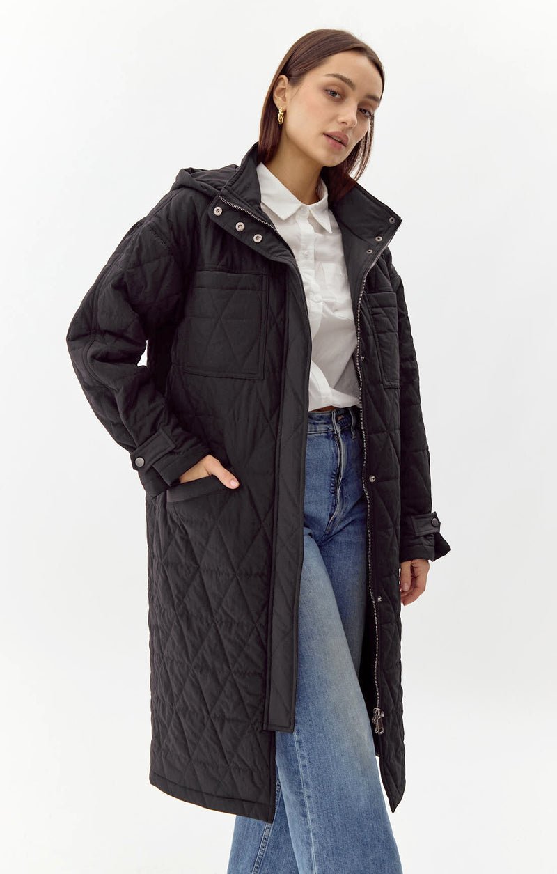 Sammy Quilted Hooded Jacket