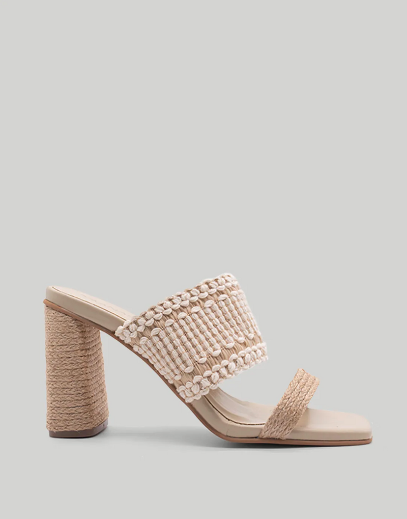 Ramie Boho Strap Heel