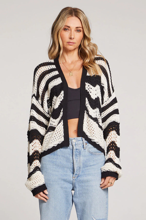 Heather Sweater - Black & White