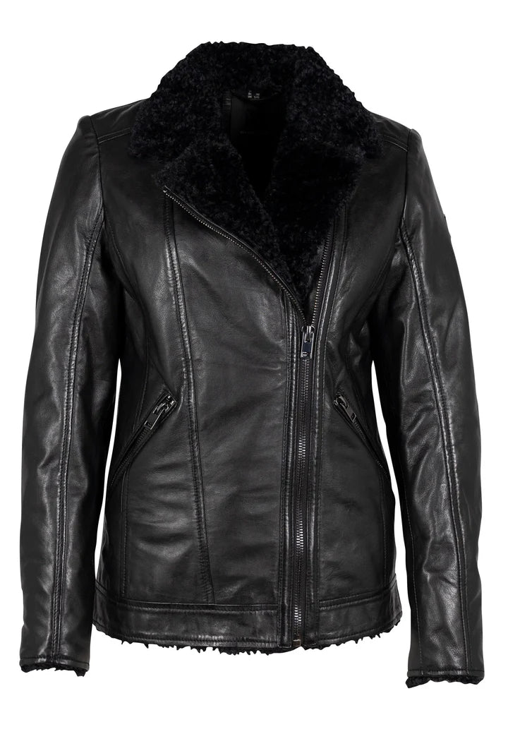 Deba CF Leather Jacket - Black