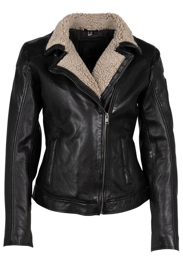 Jenja CF Leather Jacket - Black