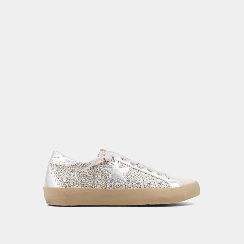 Paula Sneaker - Silver Woven