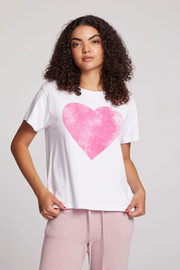 Heart Tee - White