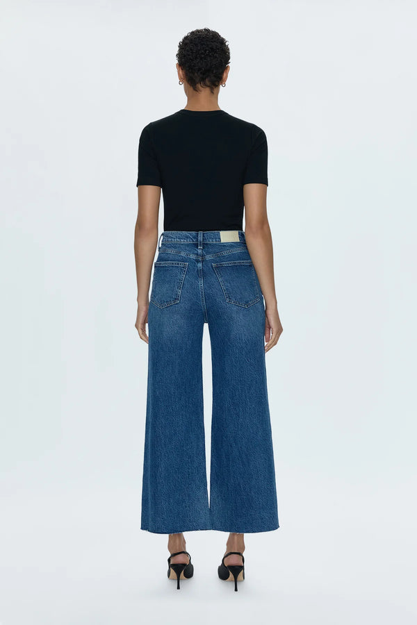 Lana Crop High Rise Ultra Wide Leg - Palladium