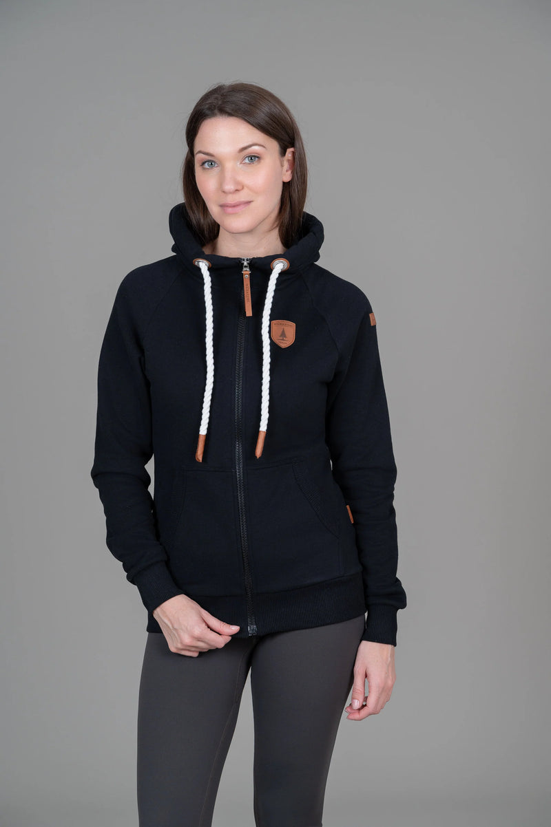 Hera Full Zip Hoodie - Black