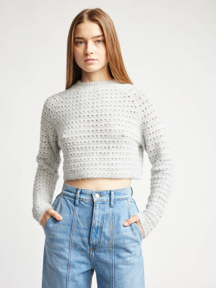 Emersyn Long Sleeve Sweater - Heather Grey