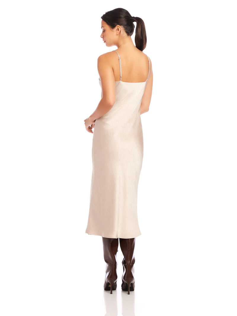 Bias Midi Dress - Almond