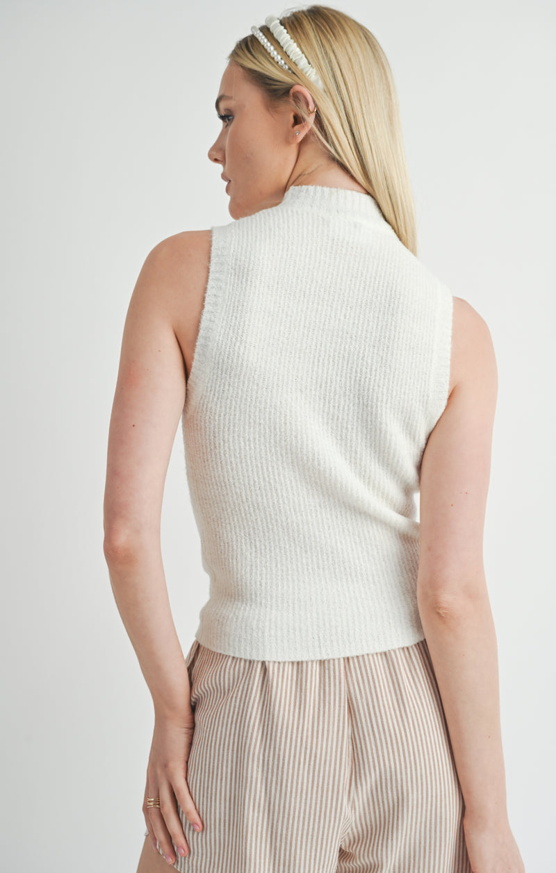 Ethel Sweater Tank - Off White