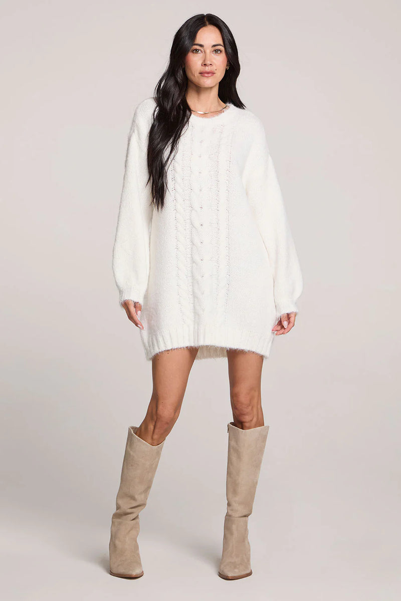 Macy Sweater Dress - Natural