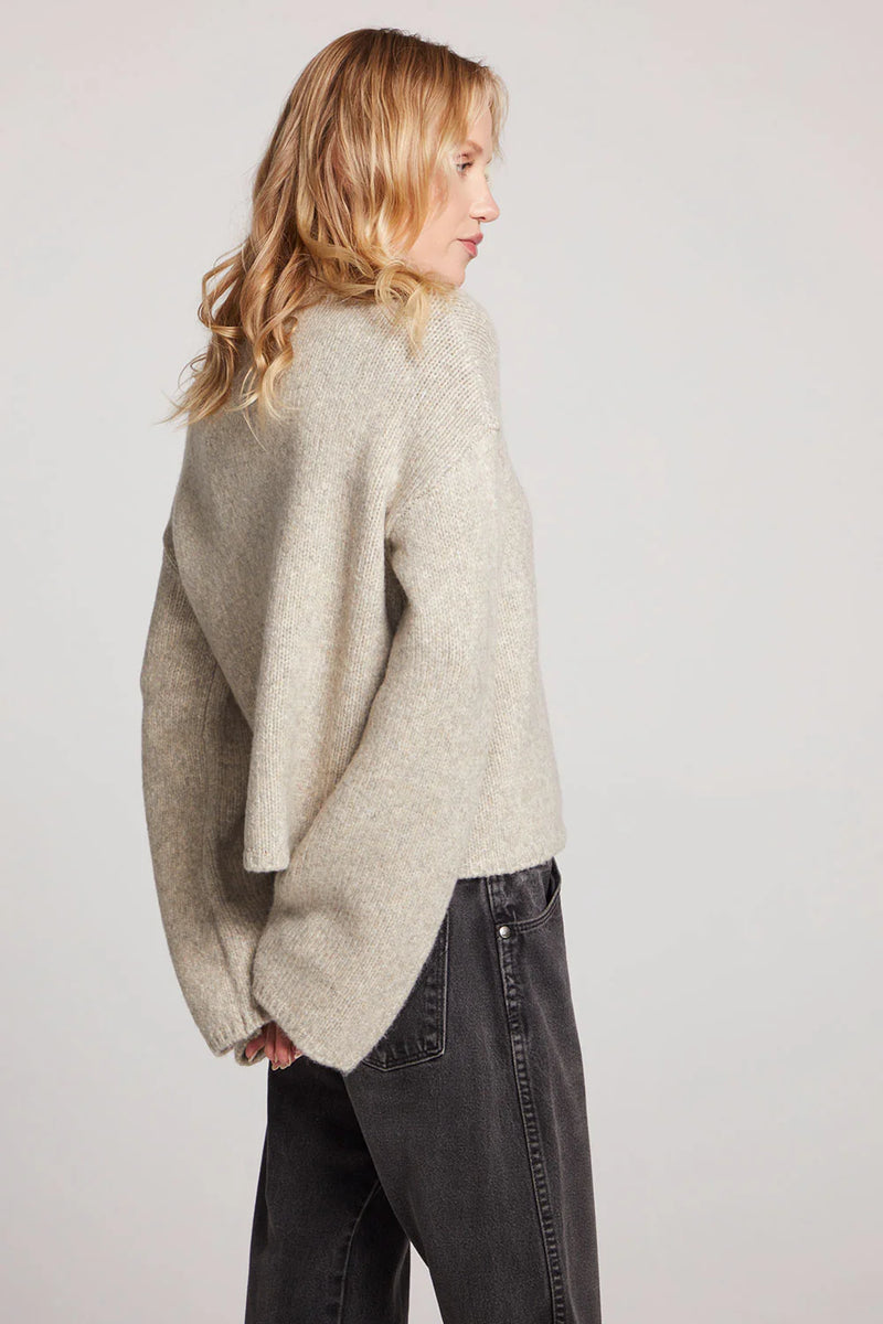 Geenie Toasted Coconut Long Sleeve Sweater