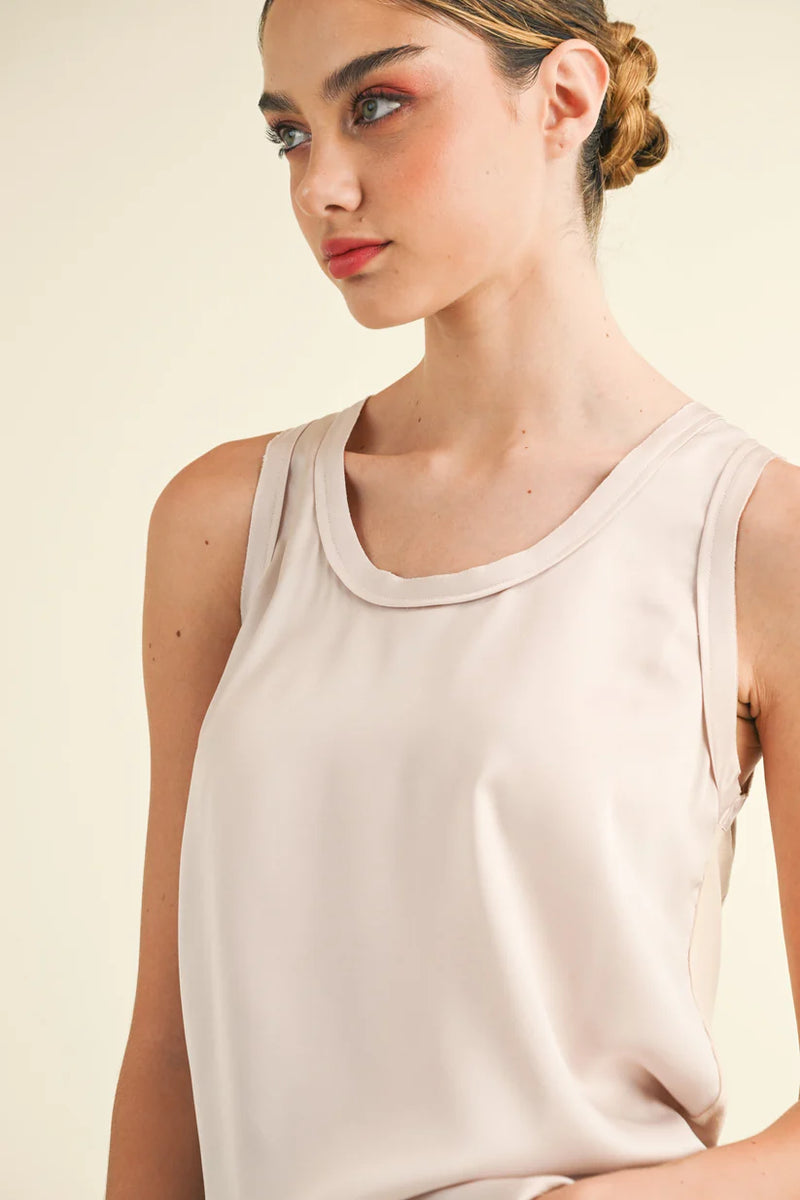 Cassidy Tank Top - Stone