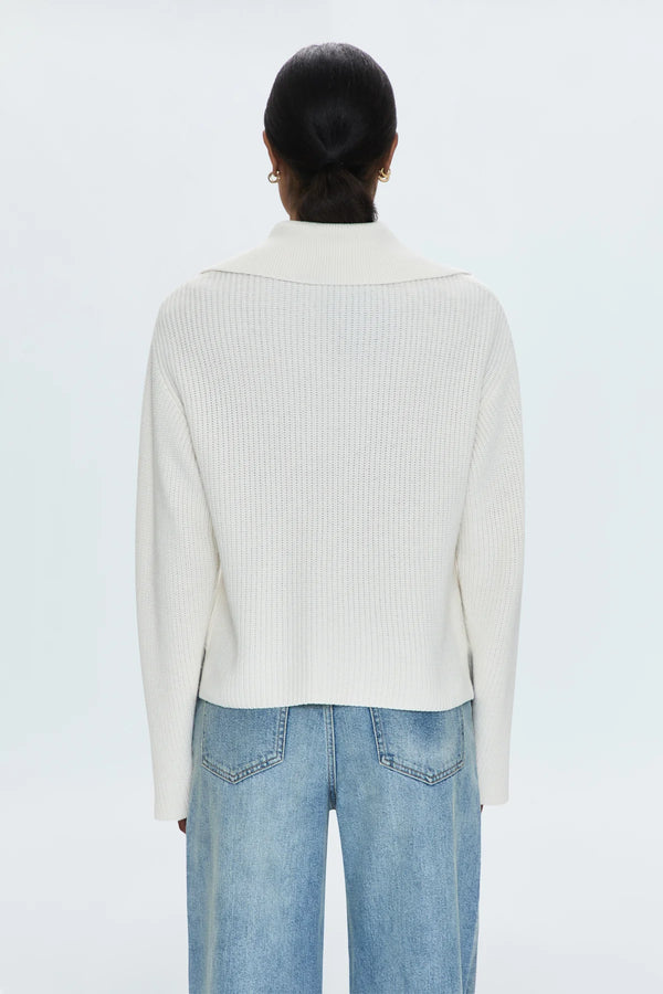 Darcy Big Collar Sweater - Shell