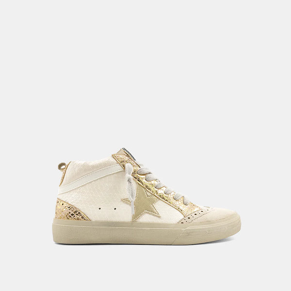 Paulina High Top Sneaker - Blush Snake